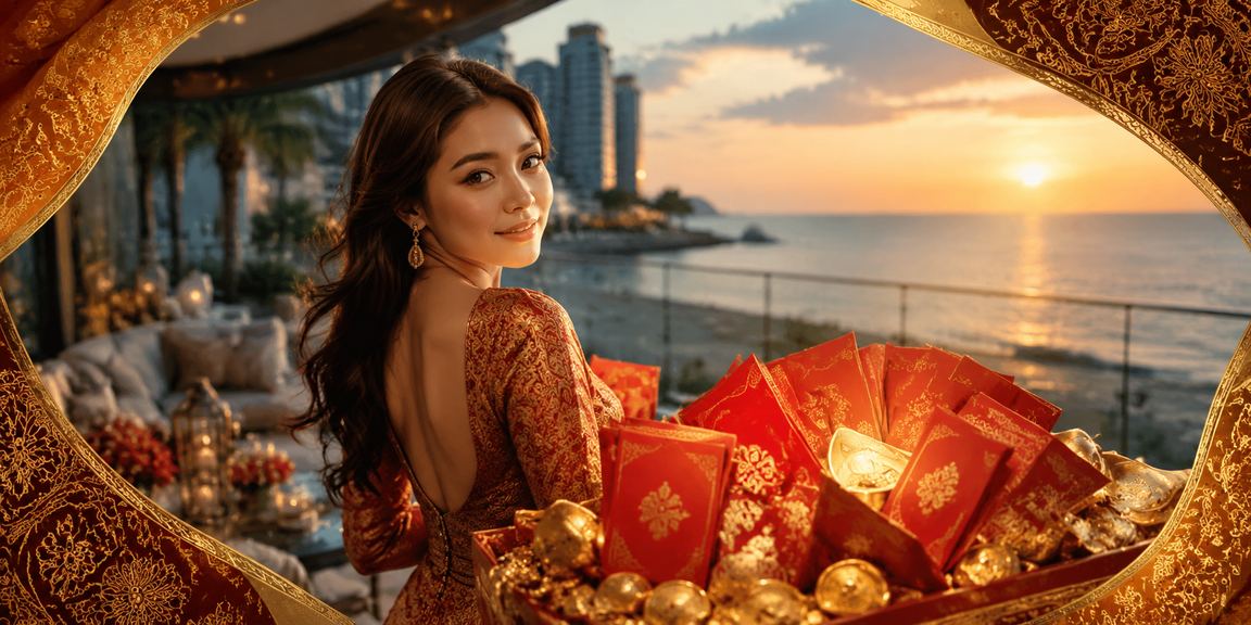 Bonus sampul merah hari perayaan untuk ahli VIP 100r dengan tema batik Kuala Lumpur