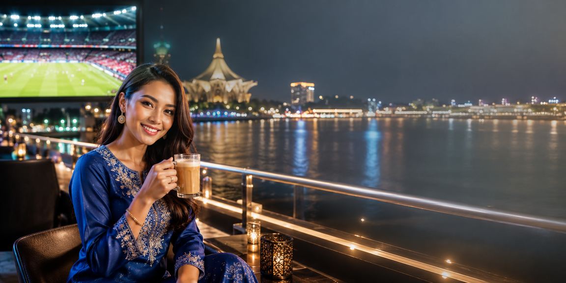 Peminat bola sepak Kuching bertaruh melalui 100r dalam pakaian baju kurung